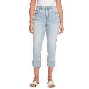 Frye High Rise Cuff/Uncuff Straight Leg Jeans NEW